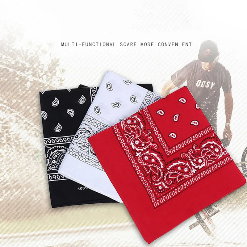 Шарф платок бандана для езды на велосипеде из хлопка головной убор маска лица