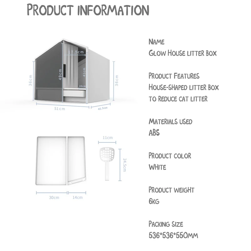 

Cat Toilet Cat Liter Box Litter Pan Litter Box Furniture Pet Products Areneros Gato Semi-closed Kitty Litter Pets Bb50