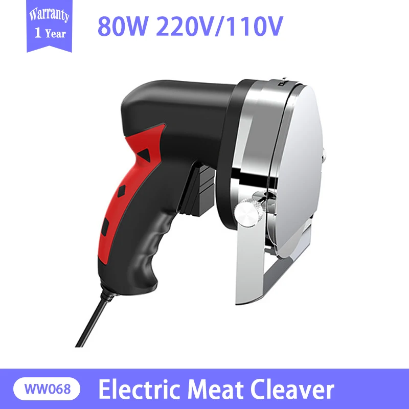 

220V/110V Electric Meat Cleaver Turkish Barbecue Slicer Skewers 304 Stainless Steel Roasted Grilled Meat Slices Knife 80W