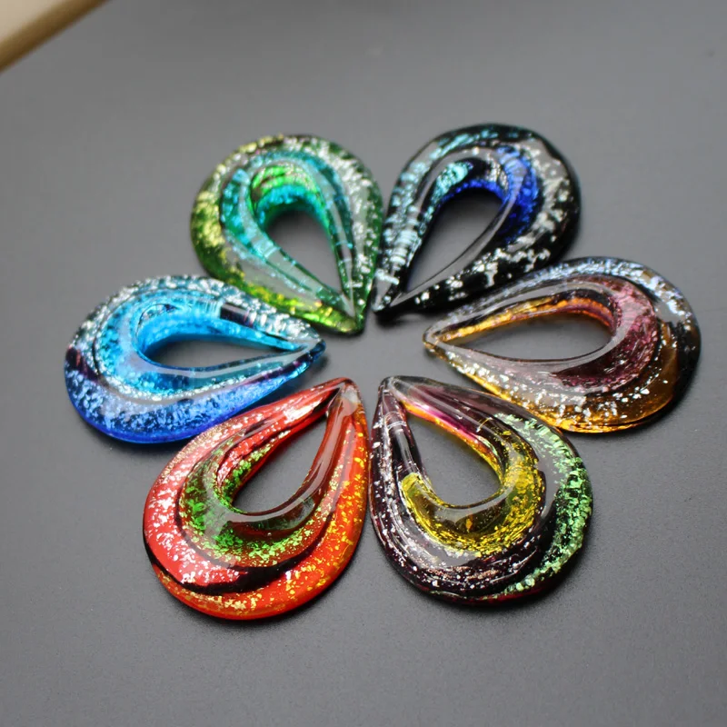 Стеклянный кулон в виде фонарика 37 мм * 53 многоцветное Женское Ожерелье|drop