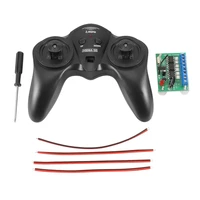 diy toy model remote controller receiver kit 6ch 2 4g transmitter 50m distance drive carbon brush motor for rc car boat