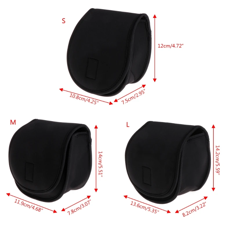 Portable Fishing Reel Bag Protective Case Cover for Drum/Spinning/Raft Pouch Tackle Accessories | Спорт и развлечения