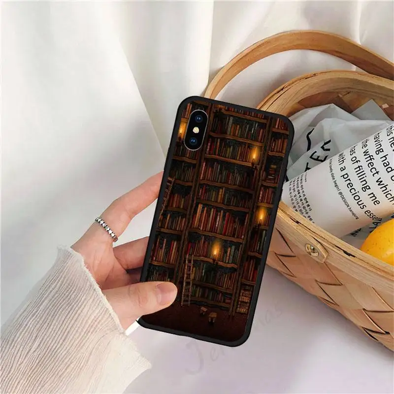 

bookcase aesthetics pattern Phone Case for iPhone 11 12 pro XS MAX 8 7 6 6S Plus X 5S SE 2020 XR