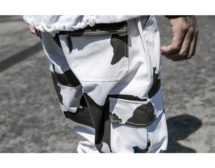 Классный человек брюки для девочек с камуфляжным принтом боковые карманы