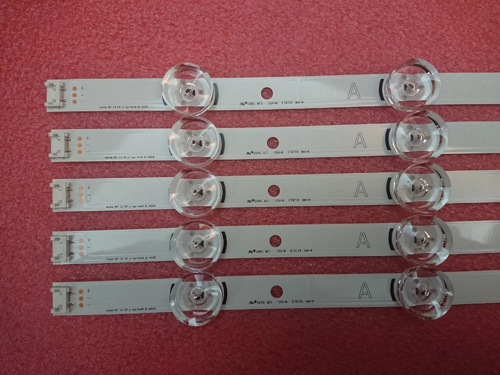 

New 10 PCS/set LED strip for LG 50LF6300 50LB6300 INNOTEK DRT 3.0 50 inch A B 6916L-1735A 1736A 6916L-1979A 1978A