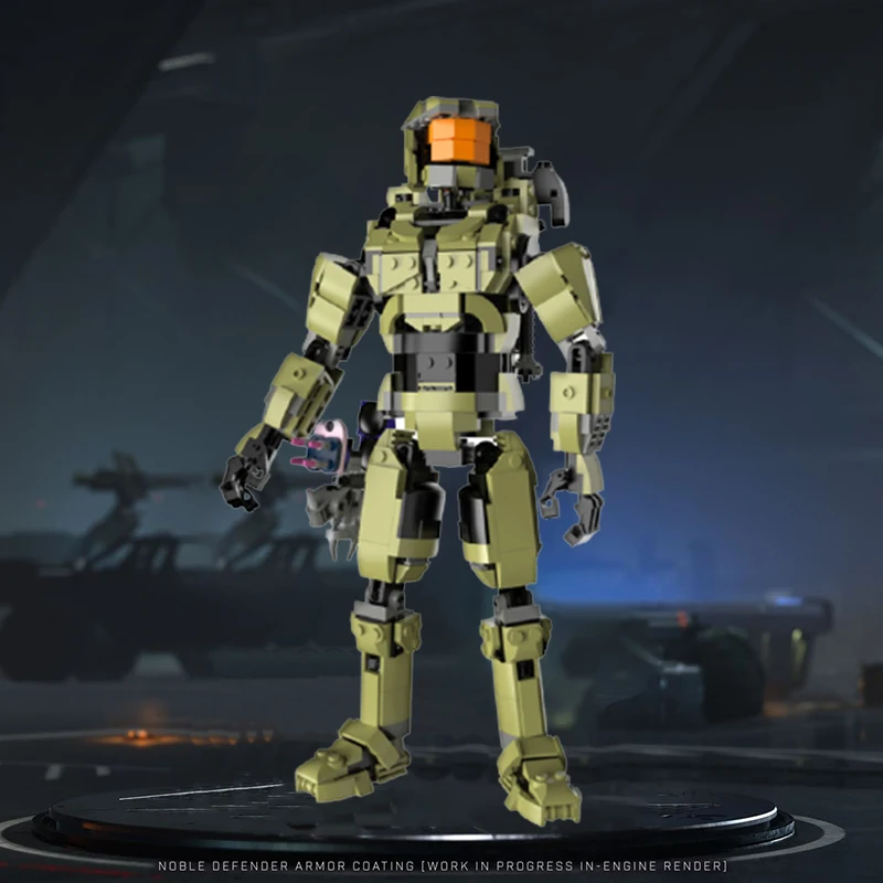 

Конструктор Moc Haloal Master Chief John-117, игровой робот-Конструктор из серии «война», модель в сборе, военное оружие, детская игрушка в подарок
