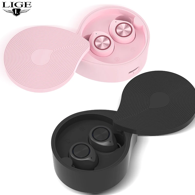 Bluetooth V5.0 наушники беспроводные с микрофоном спортивные водонепроницаемые