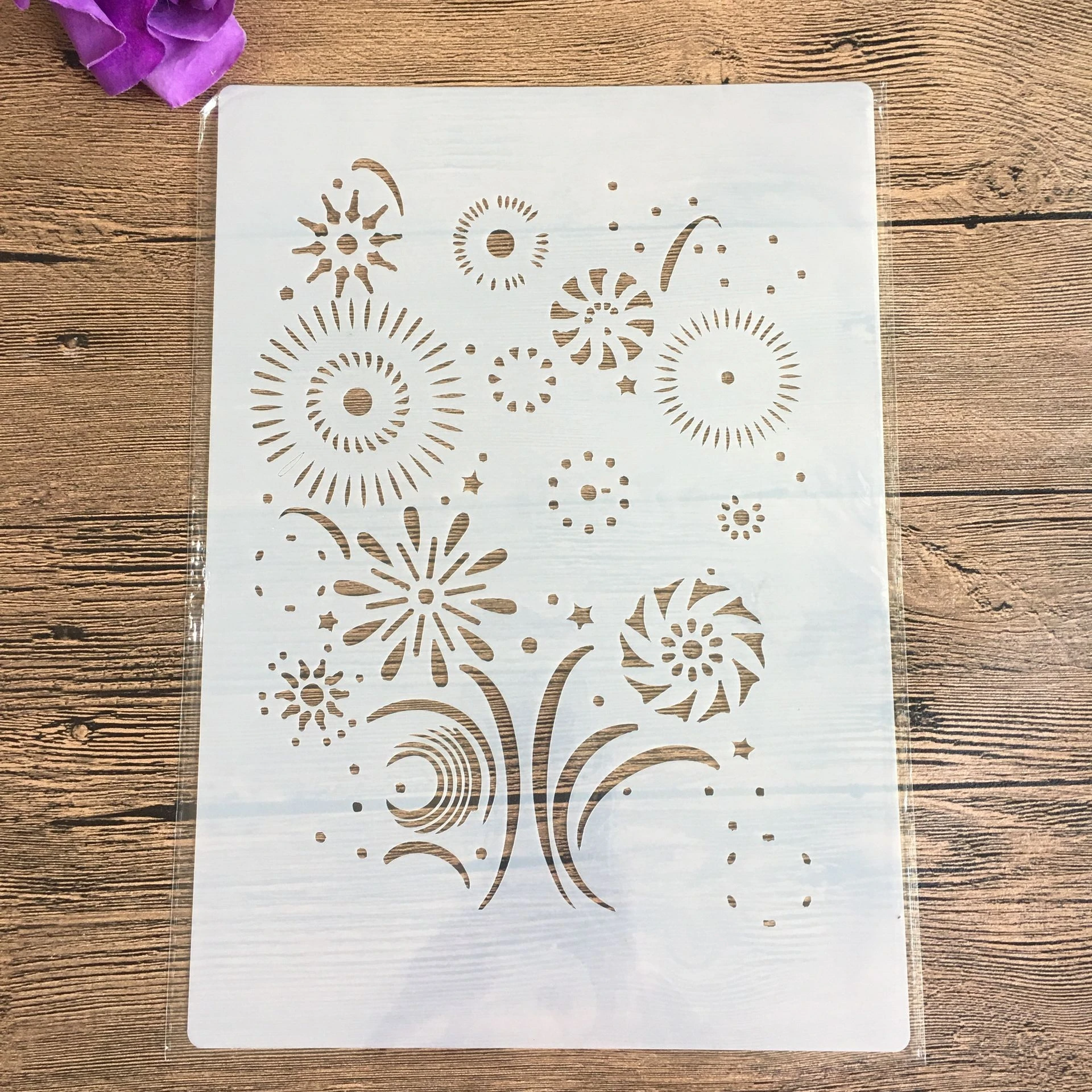 

Mandala Floral A4 Decorative Stencils 29cm DIY Wall Painting Scrapbook Coloring Embossing Albumfor painting and decor