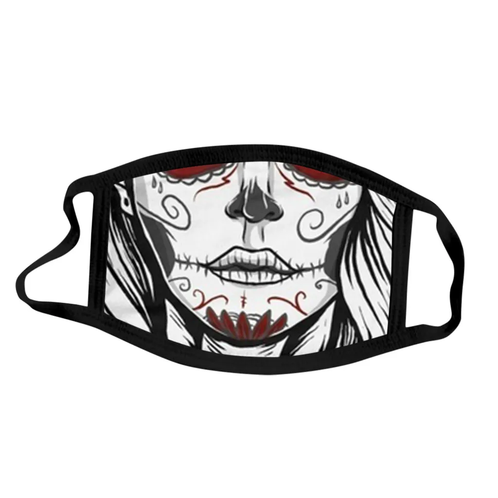 Модные маски для лица день мертвой череп Карнавальная маска с выражением