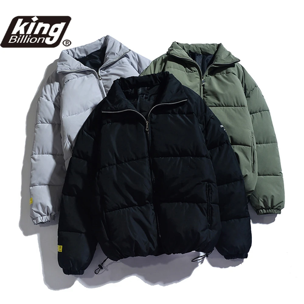 

KB Winter New Men Solid Color Parkas Quality Brand Men's Stand Collar Warm Thick Jacket Male Fashion Casual Parka Coat