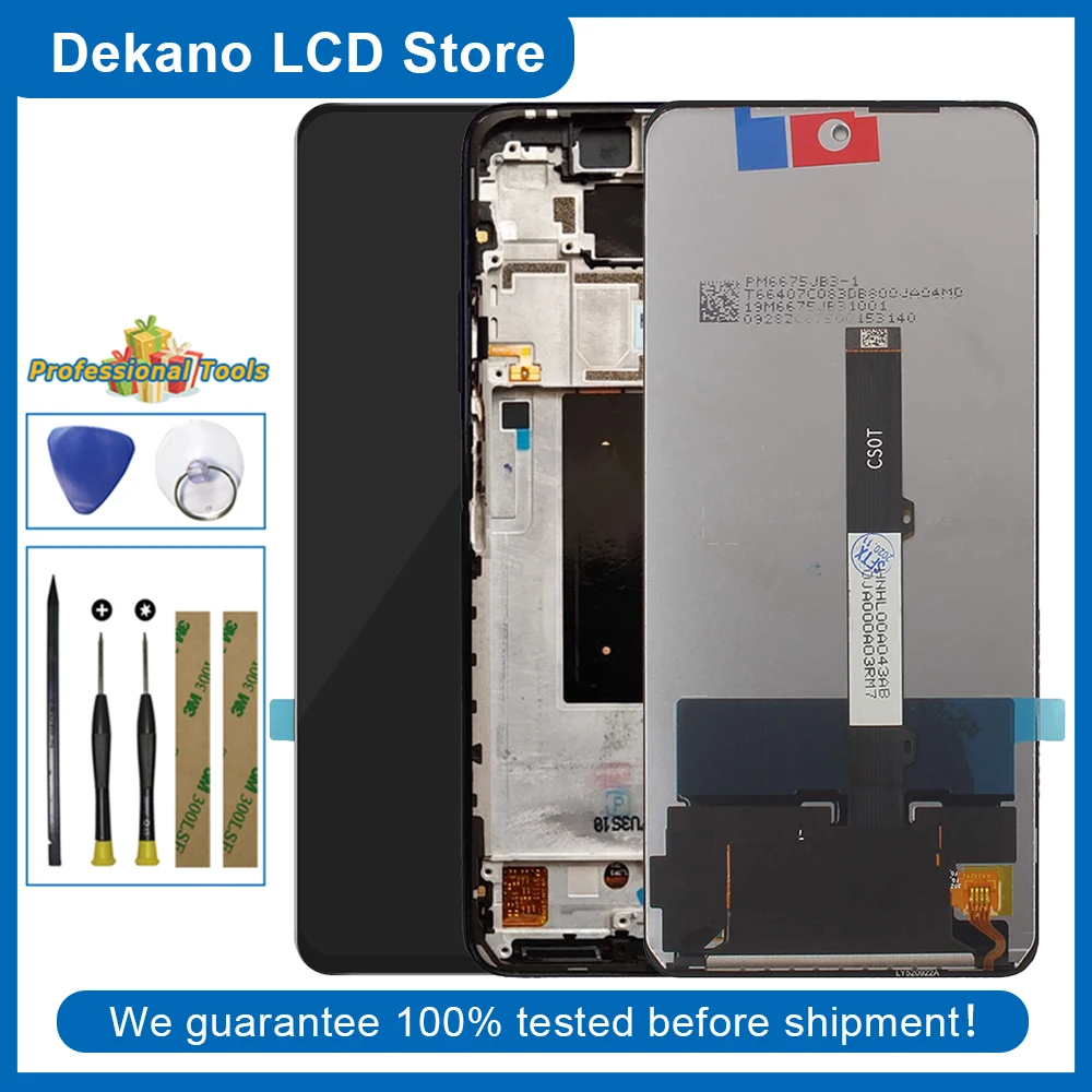 

For Xiaomi Poco X3/Note 9 Pro 5G MZB07Z0IN M2007J20CI MZB9965IN LCD Display Touch Screen Digitizer Assembly + Frame Tools