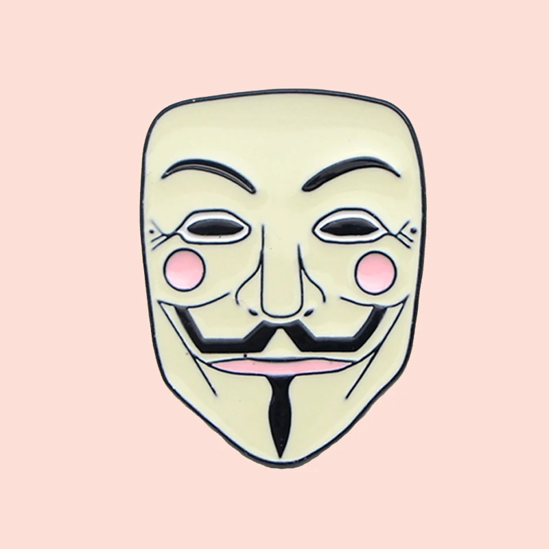 

PC979 Eastknight 20 шт./лот V для Вендетта, маска, оптовая продажа, броши для лацканов, значки, заколки