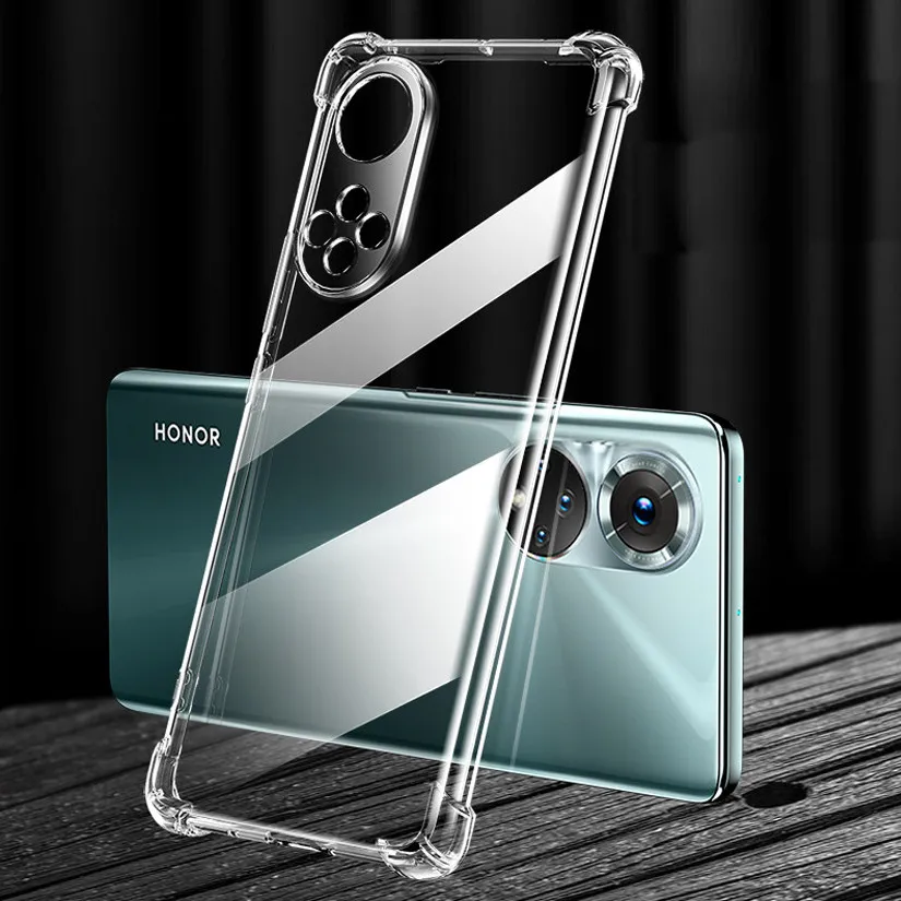 Airbag Case For Xonor 50 pro Cases+Soft Curved Ceramic Glass Honor 50 SE 50 Lite Clear Silicone Shockproof Cover Honor50 Pro