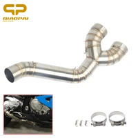 motorcycle middle tube link pipe slip on escape muffler steel adapter pipe for bmw s1000rr s1000 rr s1000r 2010 2012 2013 2014