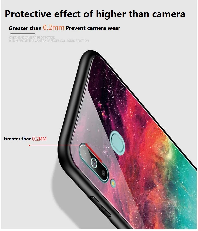 Мраморный градиентный стеклянный зеркальный чехол для samsung A40 A50 A60 A70 M40 защитное закаленное стекло+ ТПУ