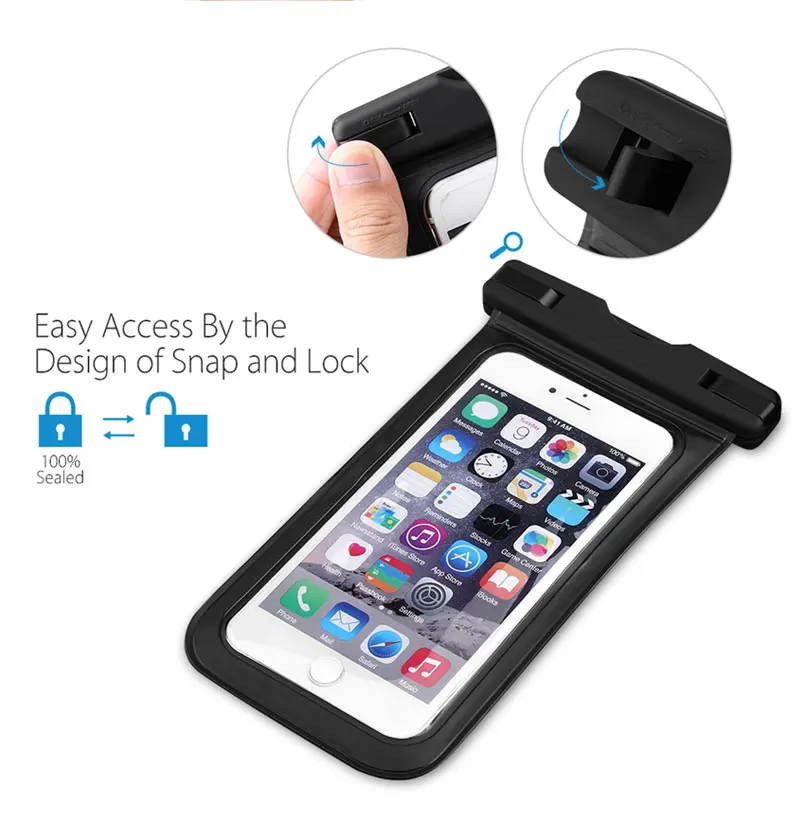 10 шт./лот водонепроницаемая сумка со светящимся подводным чехлом чехол для