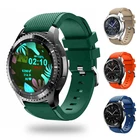 Ремешок силиконовый для Samsung Galaxy Watch 3 41 46 мм 42 45 мм active 2 S2, классический браслет для Samsung 4 40 мм 44 мм Gear S3