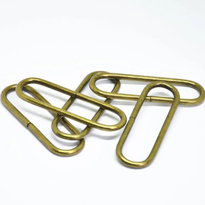 Металлическое кольцо Серебряный антикварный бронзовый овальный пряжки DIY