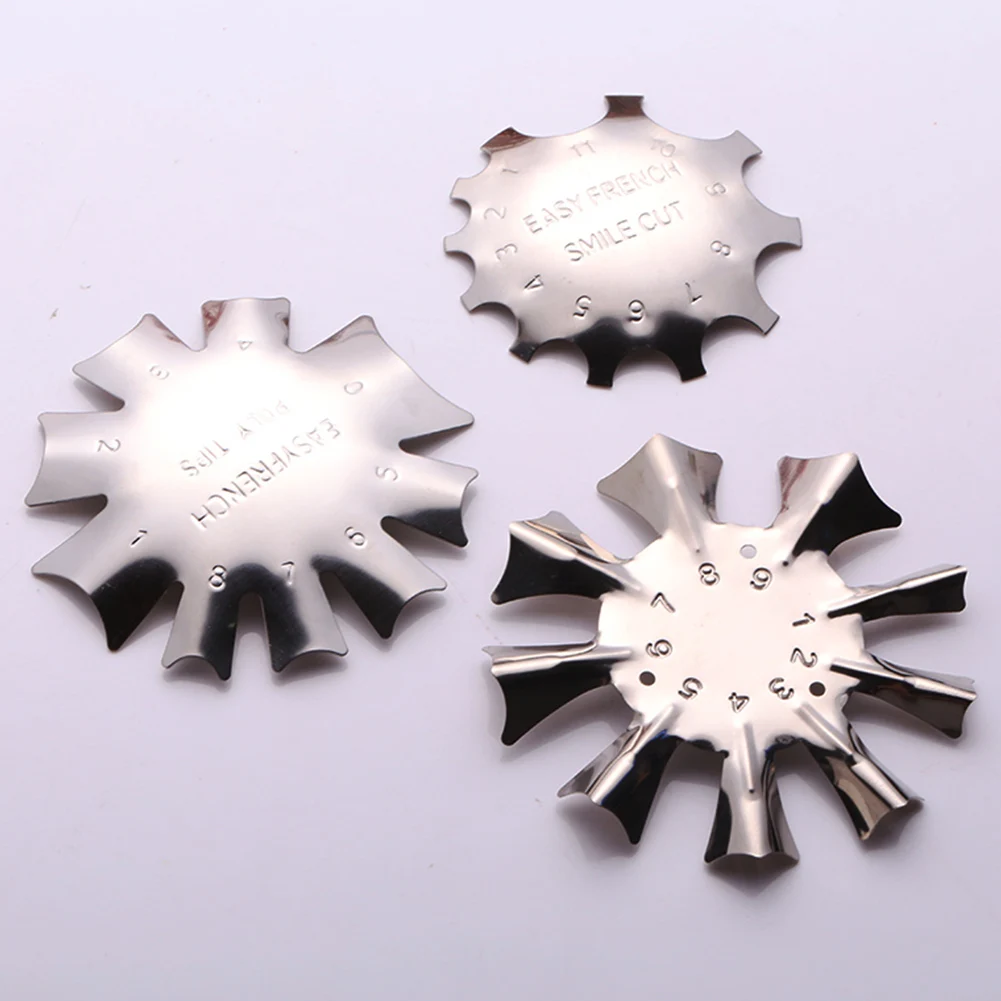 Professional French Manicure Clipper Stencil Tool Art Shape Line Edge Nail Cutter Smile Styling Stainless Steel Trimmer Forms |