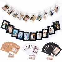 10pcs DIY Photo Garland Rustic Wedding Table Decorations Kids Adult Birthday Bachelorette Party Supplies Baby Shower Boy Girl