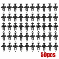 50pcsset black radiator core support upper panel cover retainer nylon clips car vehicle accessories