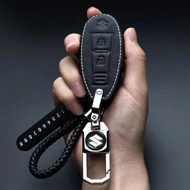 

2 buttons Car key cover case with logo For Suzuki Swift Ignis Baleno Vitara Celerio Jimny Alto Splash XL7 SX4 Kizashi Auto parts