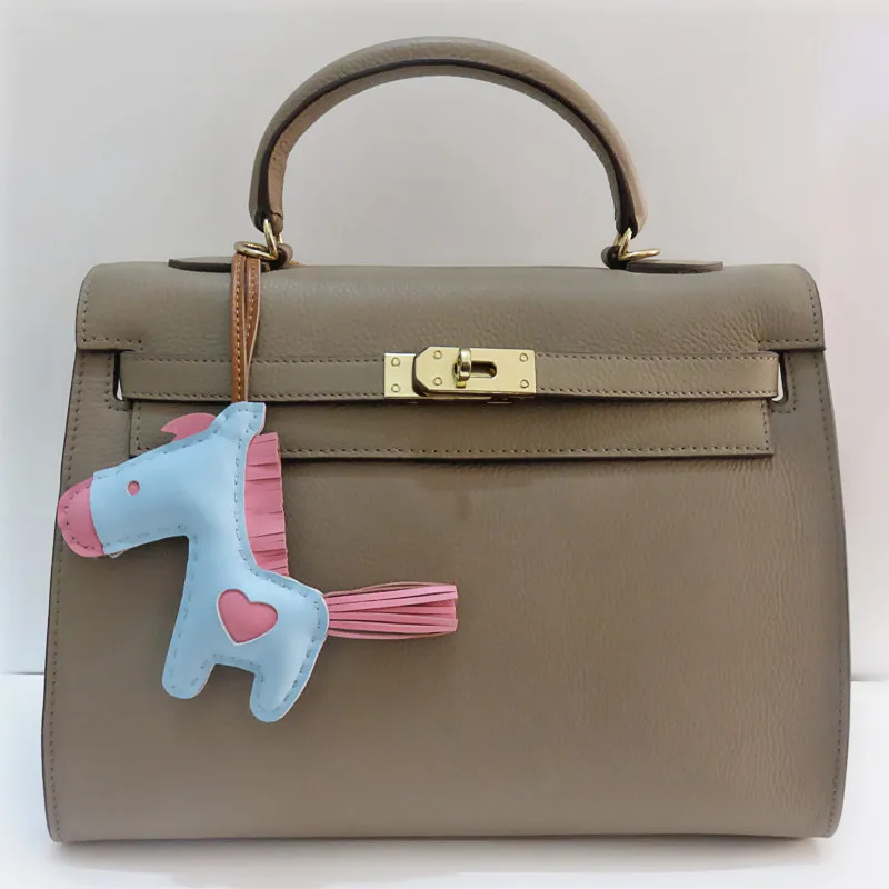 Милые мини-лошадь из воловьей кожи Обувь ручной работы натуральной сумки