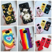 POCO Case For Xiaomi Poco Pro Phone Case Love Heart Rainbow Cute Back Cover For Xiaomi Poco NFC X3Pro Global Bumper