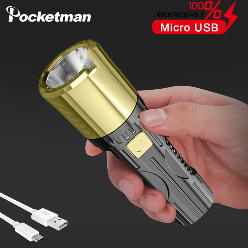 Маленький светодиодный уличный фонарик дальнего действия портативный