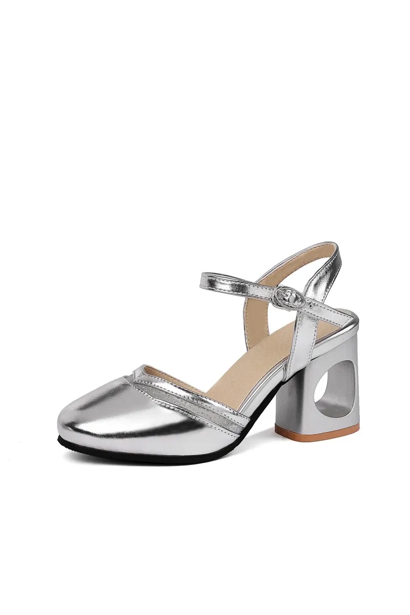 Женские босоножки на высоком каблуке летние сандалии Baitao модные Baotou большие