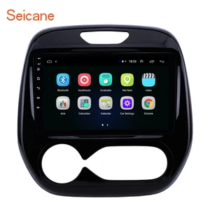Автомобильный мультимедийный плеер Seicane, 2DIN, 9 дюймов, Android 8,1, GPS, для Renault Captur, CLIO, Samsung QM3, AC 2011-2016