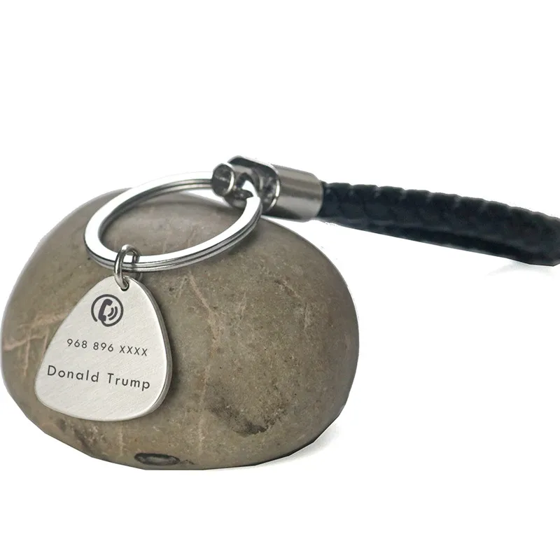 Персонализированные нерегулярные брелок из нержавеющей стали анти потерянный