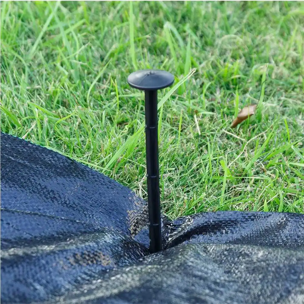 

50PCS Garden Ground Nail Greenhouse Film Mulch Tools Plastic Fixed Pegs Weed Prevention Ground Cloth Sunshade Mist Net Reusable