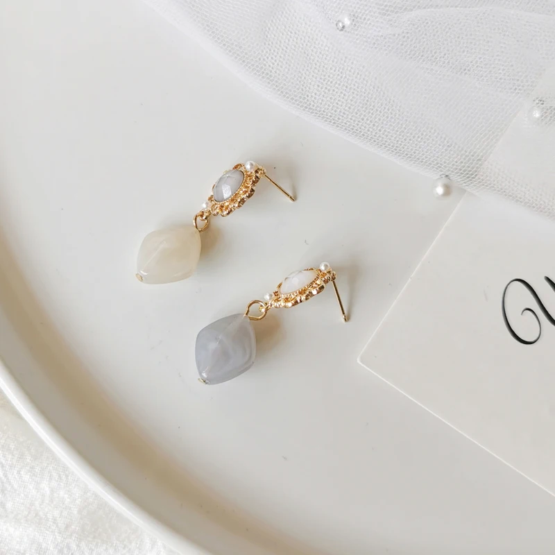 Винтажные серьги с жемчугом Классические темпераментные женские гвоздики