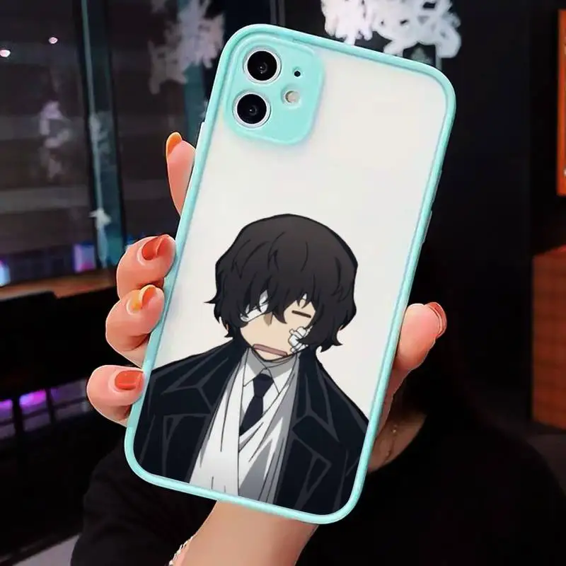 

Bungo Stray Dogs Phone Case Clear Funda matte transparent For blue iPhone 7 8 x xs xr 11 12 pro plus max mini