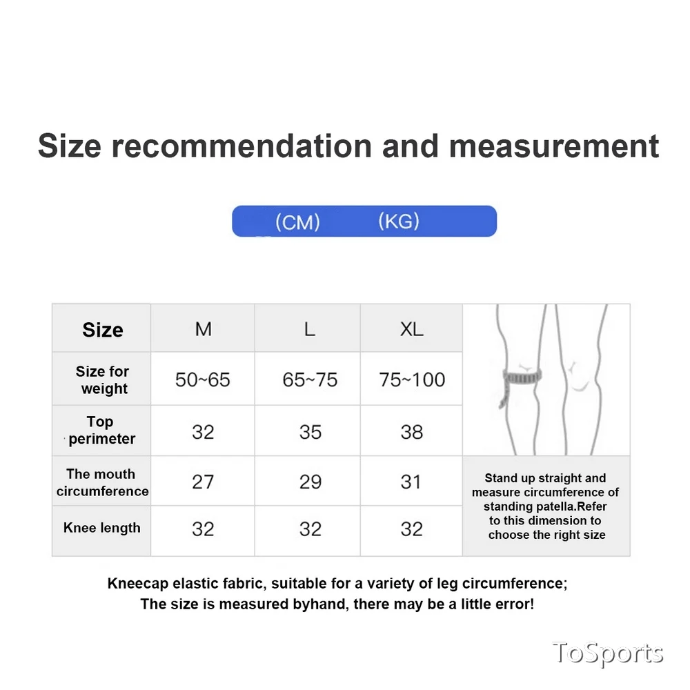 

Knee Support Compression Fitness Protection Sport Running Gym Cycling Care Knee Brace Strap Knee Brace Blue Keenpads Outdoor