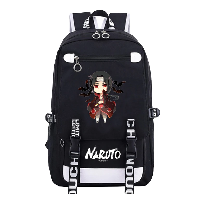 XM Q Аниме Рюкзак Наруто школьные сумки для подростков Bookbag Akatsuki Itachi Sharingan Косплей сумки на плечо для ноутбука рюкзак для путешествий - Цвет: XM Q