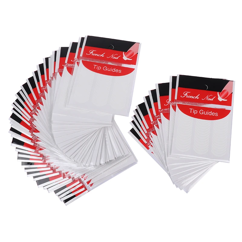 50 Сумка Профессиональный французский наконечник направляющие Стикеры Дизайн