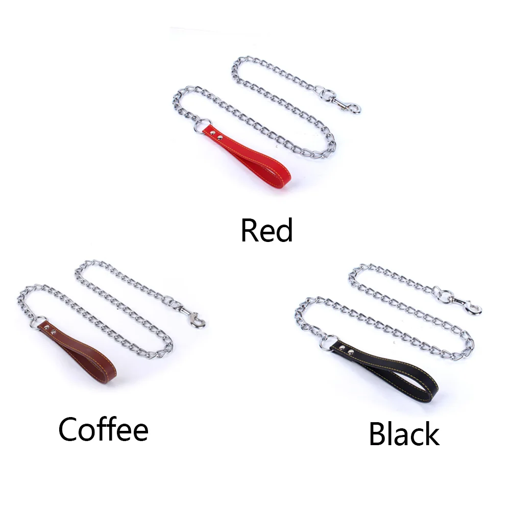 Поводок для маленьких средних и больших собак из искусственной кожи железная