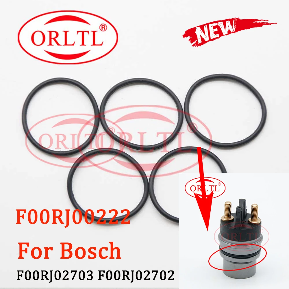 

F00RJ02703 F00RJ02702 valve fuel injector O ring F00RJ00222 Sealing Rubber F 00R J00 222 For 0445120161 0445120** below solenoid
