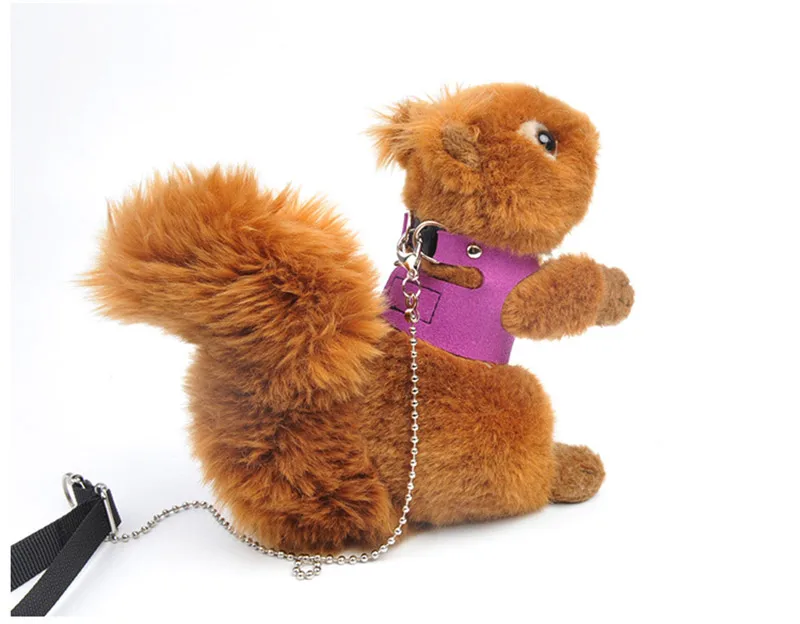 Набор поводков для домашних животных жилетка из натуральной кожи белки кролика