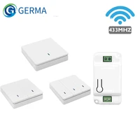 germa 123 button 433mhz smart push wireless switch light rf remote control 110v 220v receiver rf wall panel ceiling lamp