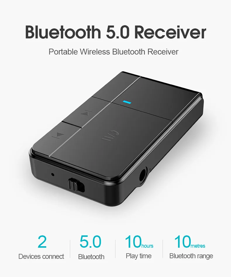 Автомобильный Bluetooth приемник AUX 3 5 мм Поддержка APTX для автомобильных наушников
