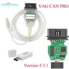 OBD2 VAG CAN PRO V5.5.1 с FTDI FT245RL чип VCP диагностический интерфейс USB кабель Поддержка Can Bus UDS K линия работает для AUDIVW