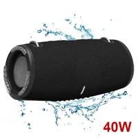 40w high power bluetooth speakers subwoofer tws wireless portable outdoor waterproof music player sound box column caixa de som