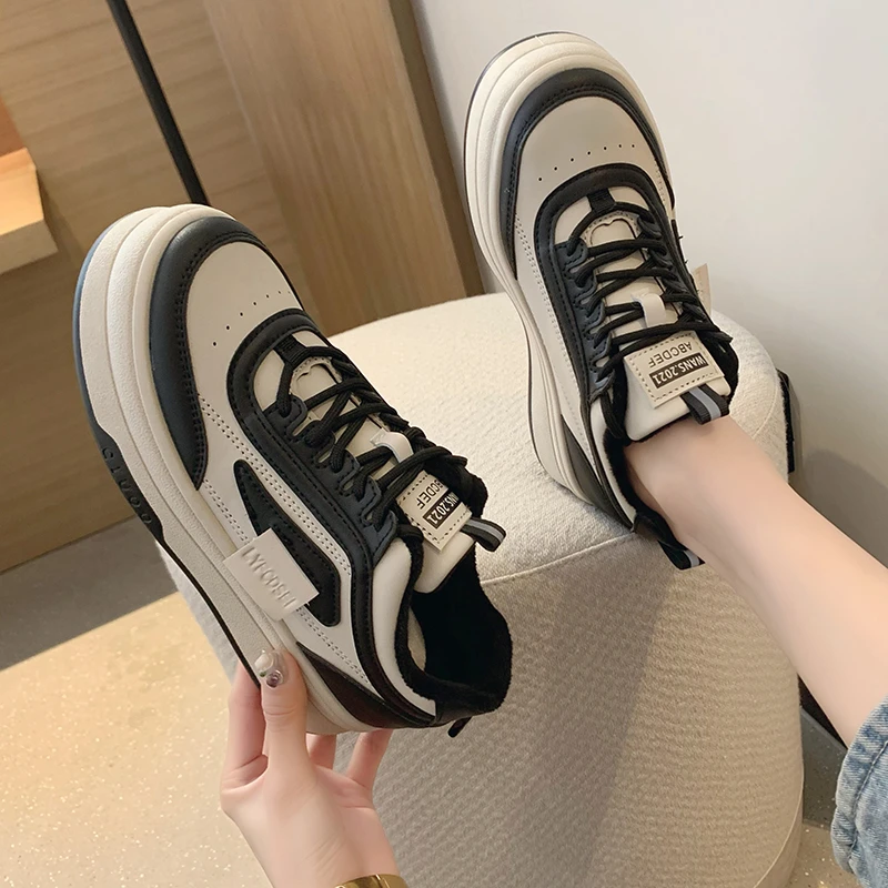 

Women Running Sports Shoes 2021 Autumn Woman Vulcanized Shoes Patchwork Female Sneakers Ladies Casual Footwear Zapatillas Mujer