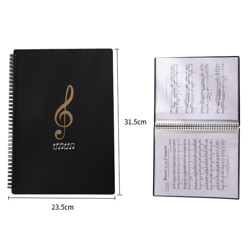 

A4 Multi-layer 20/30/40/50/60 Page Waterproof Music Folder File Plastic Data Bag Filing Products Music Score Paper Piano Folder