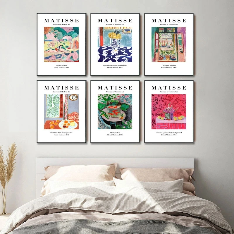 Винтажные картины на холсте Винтаж Анри Матисс Пикассо в стиле ретро постеры с