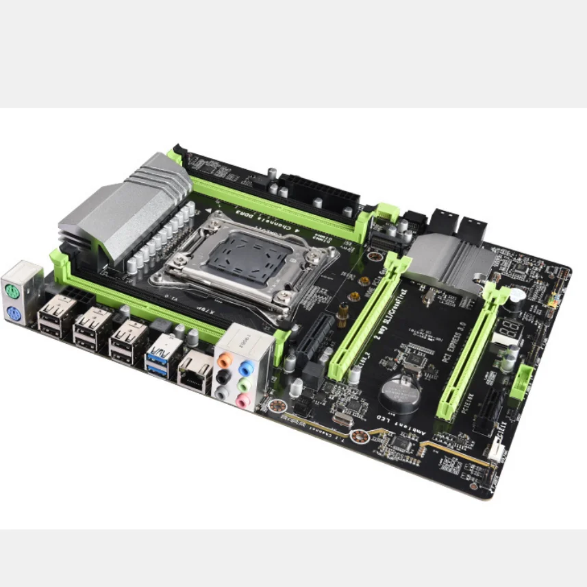 Материнская плата X79 LGA2011 ATX USB3.0 SATA3 PCI-E NVME M.2 SSD с поддержкой памяти REG ECC и
