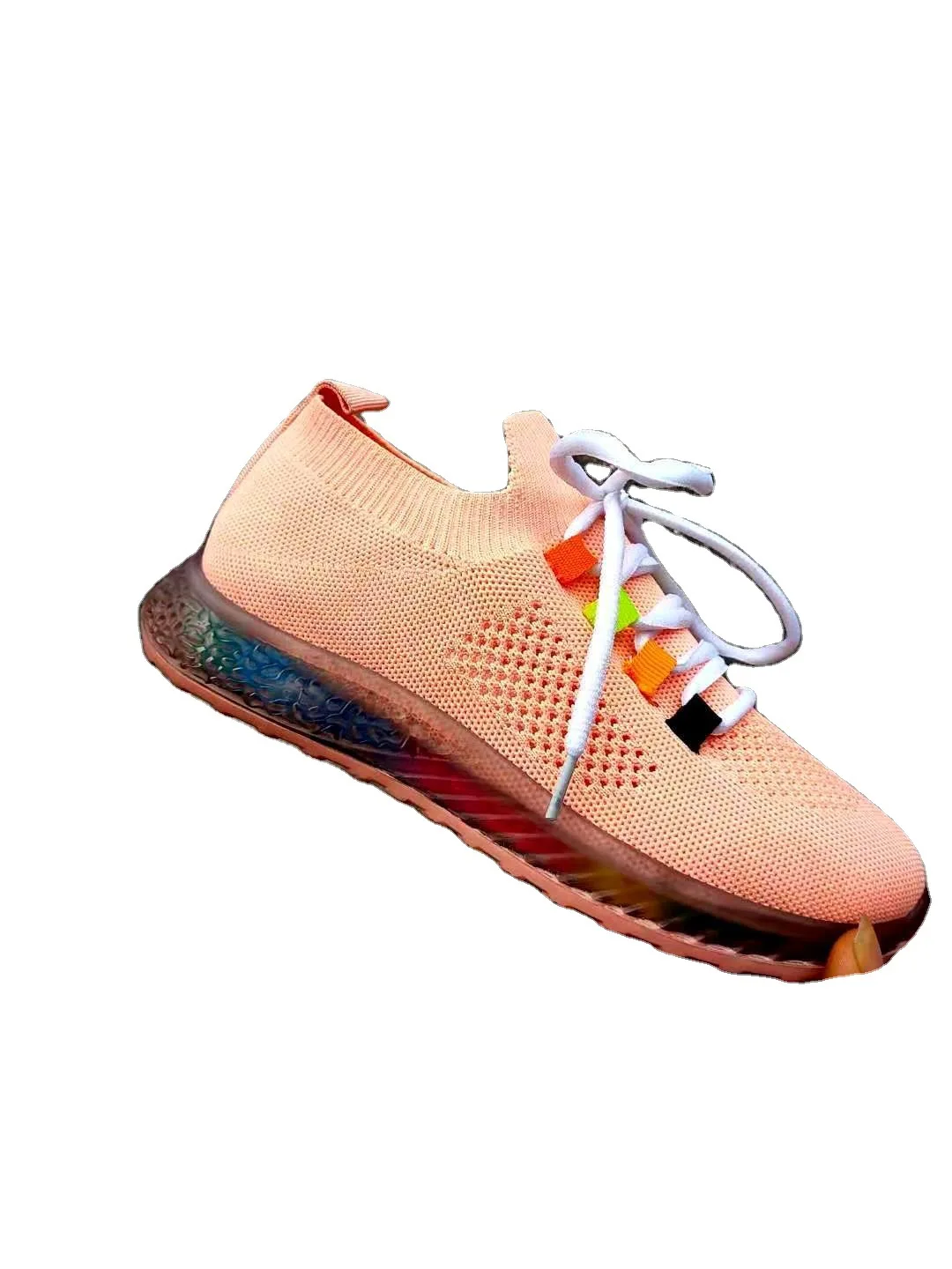 

Women's Shoes 2021 New Casual Flat Sneakers Candy Color Cross Straps